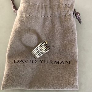 Women’s David Yurman Double X crossover Ring. Excellent condition. Size 7.5.